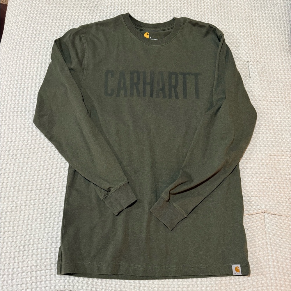 Carhartt Men's Dark Green Long Sleeve Tee